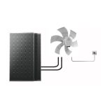 Solar fan motor controller