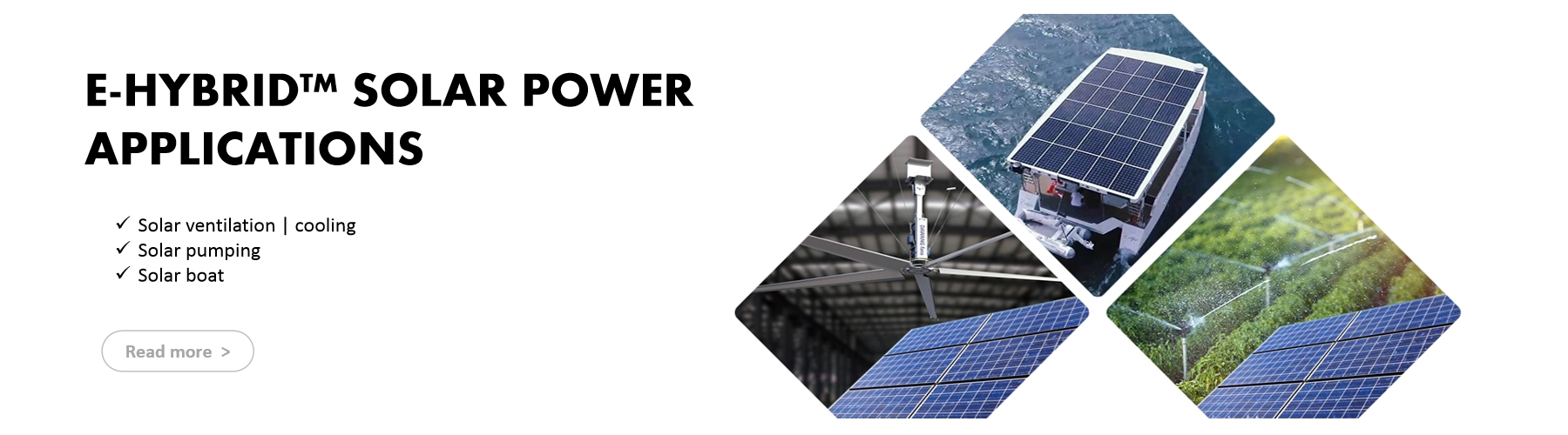 E-Hybrid solar power applications